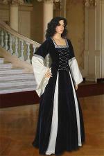 Ladies Deluxe Medieval Renaissance Costume and Headdress Size 10 - 12